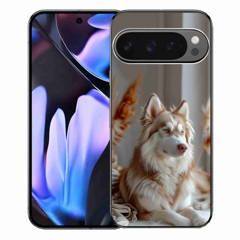 Gelový kryt mmCase na Google Pixel 9 Pro XL - klidný sibiřský husky