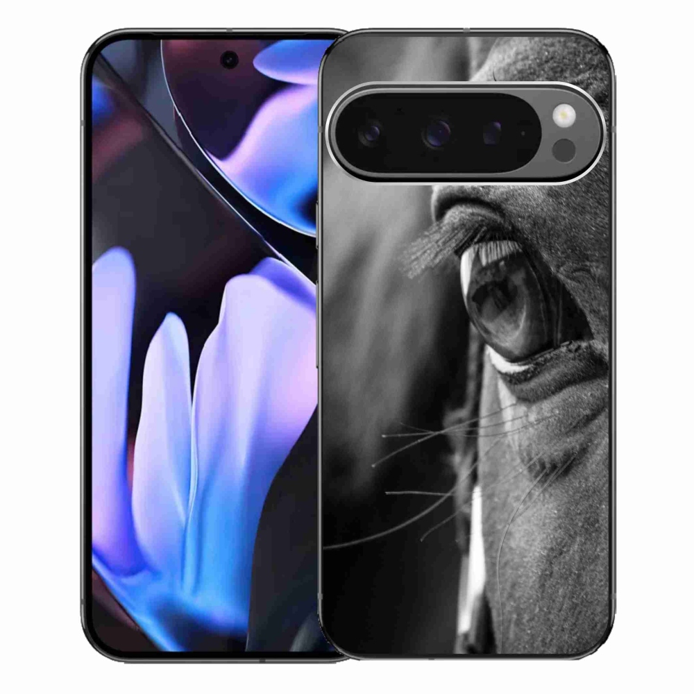 Gelový kryt mmCase na Google Pixel 9 Pro XL - koňský pohled