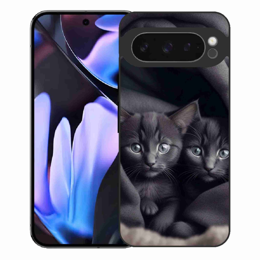 Gelový kryt mmCase na Google Pixel 9 Pro XL - kočičí duo