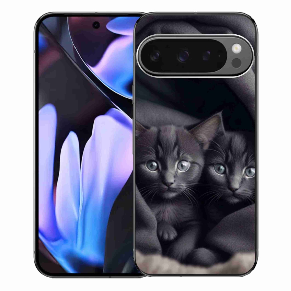 Gelový kryt mmCase na Google Pixel 9 Pro XL - kočičí duo