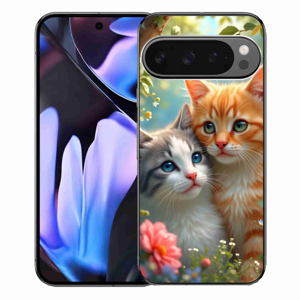 Gelový kryt mmCase na Google Pixel 9 Pro XL - kočičí láska 2