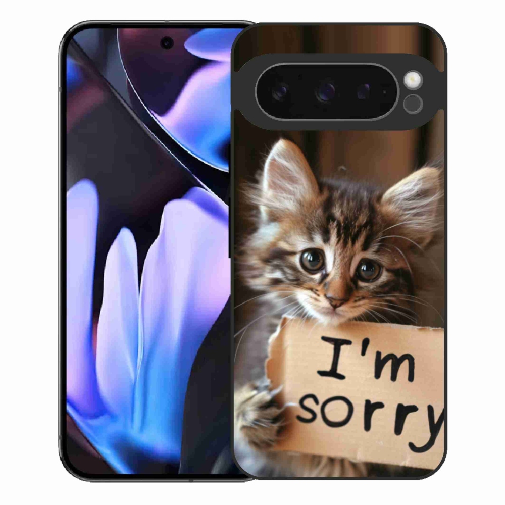 Gelový kryt mmCase na Google Pixel 9 Pro XL - kočíčí omluva