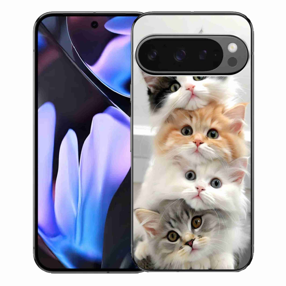 Gelový kryt mmCase na Google Pixel 9 Pro XL - kočičí parta