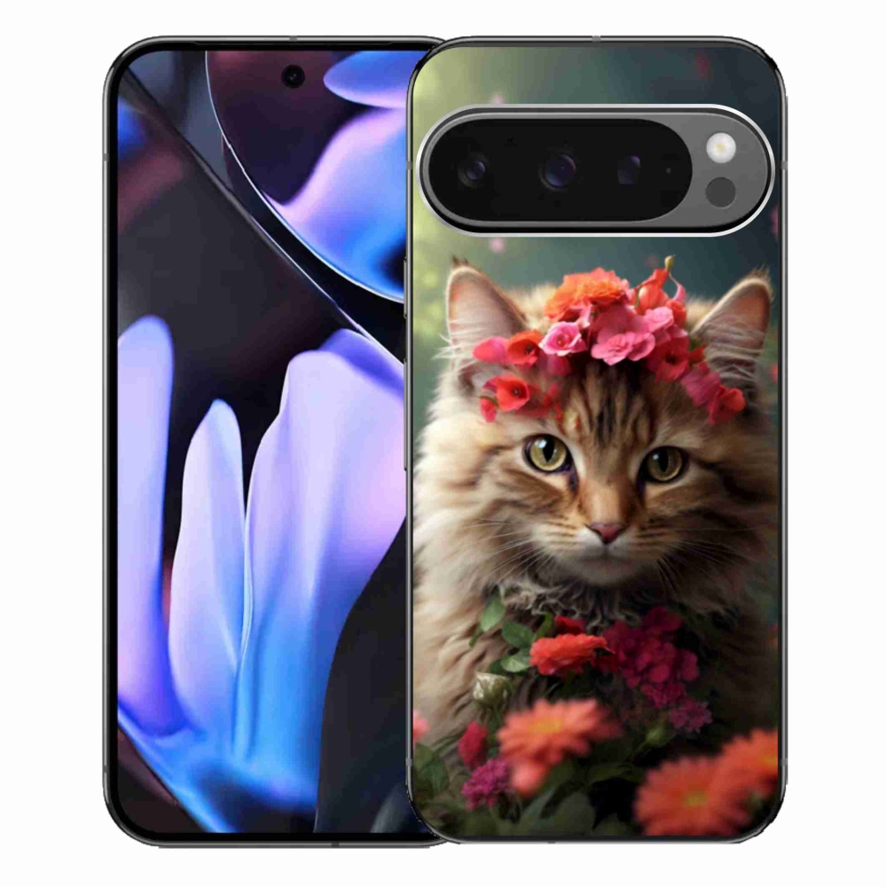 Gelový kryt mmCase na Google Pixel 9 Pro XL - kočíčí princezna