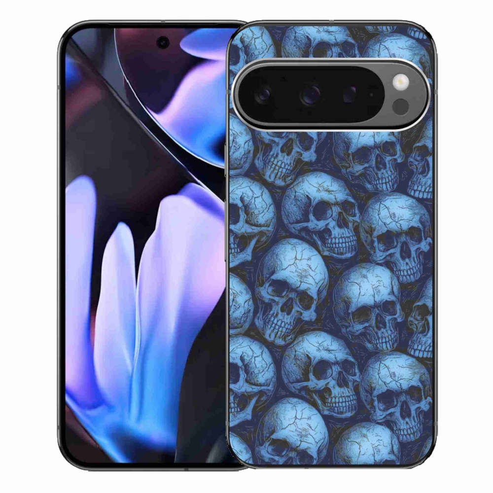 Gelový kryt mmCase na Google Pixel 9 Pro XL - lebky