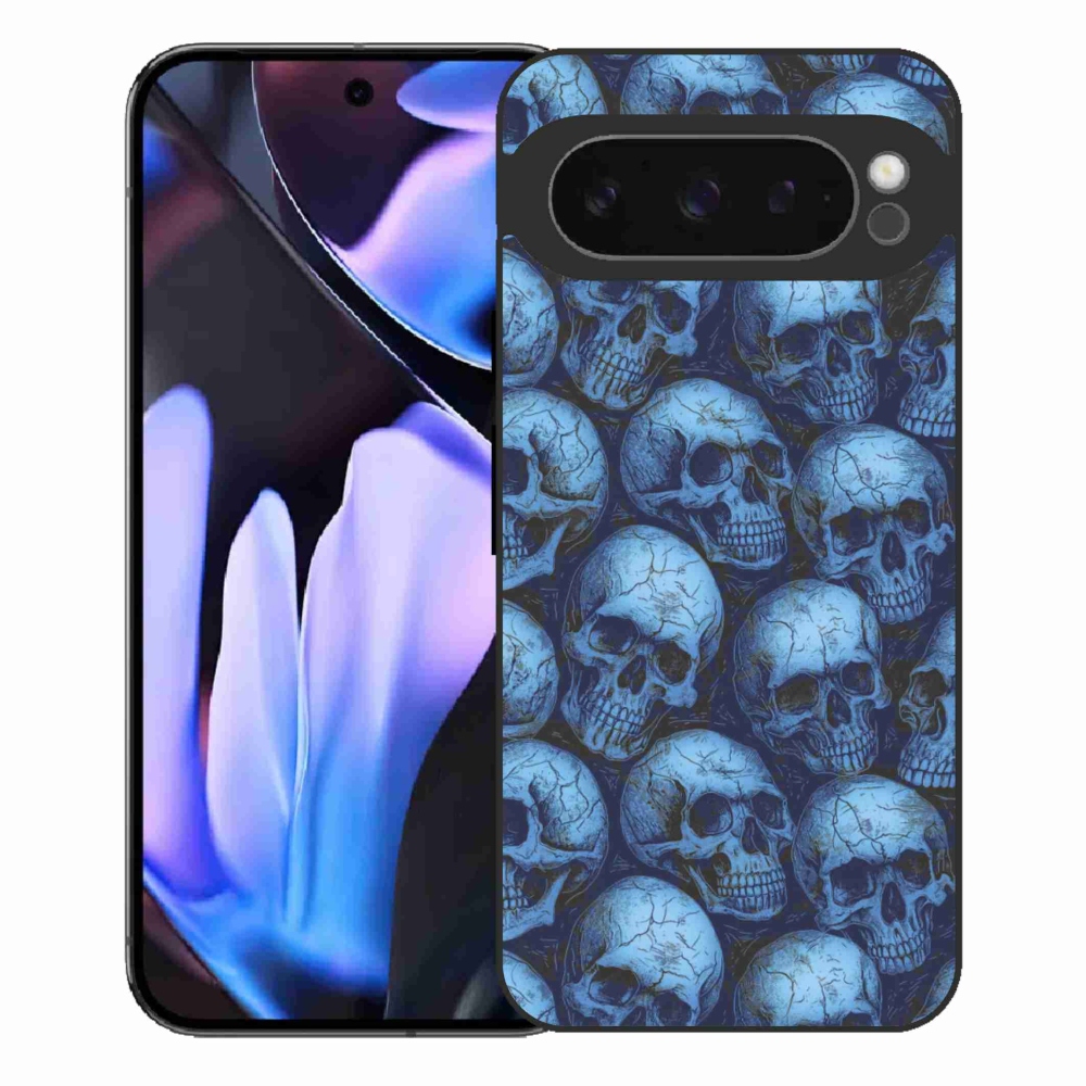 Gelový kryt mmCase na Google Pixel 9 Pro XL - lebky