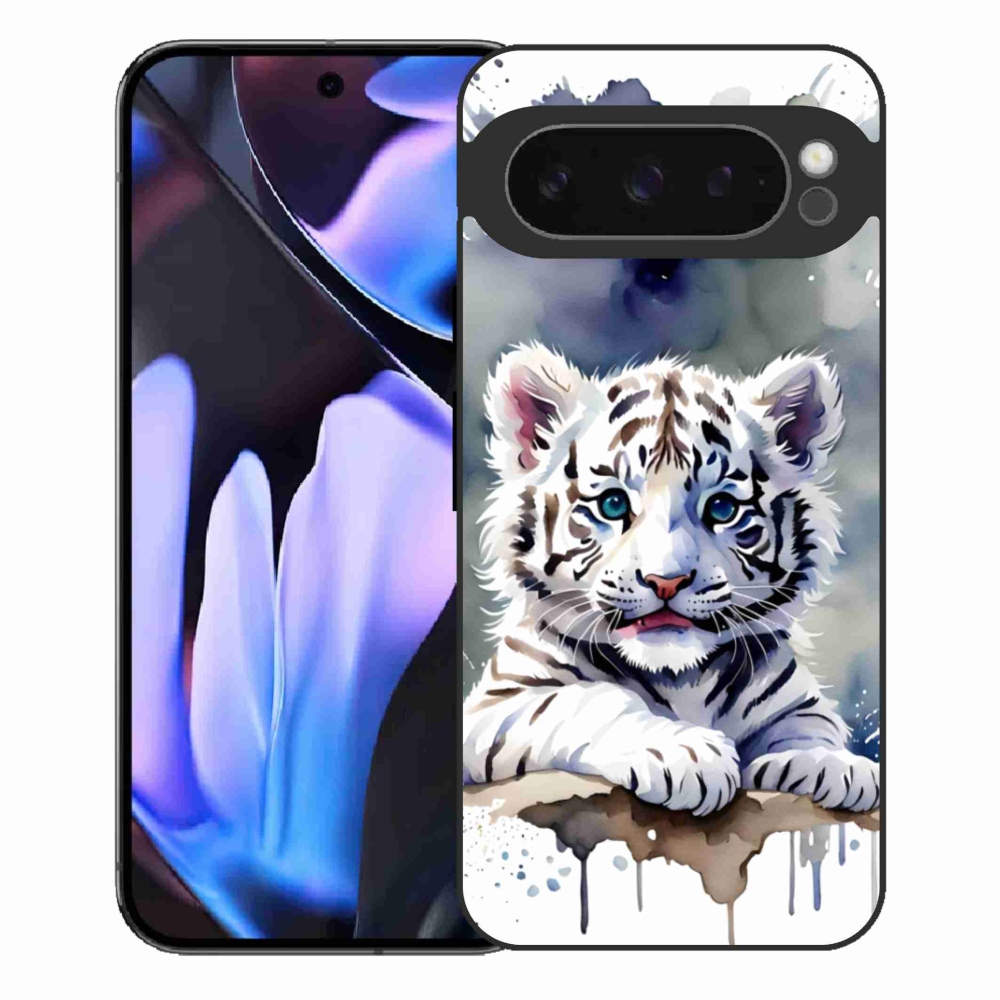 Gelový kryt mmCase na Google Pixel 9 Pro XL - mládě bílého tygra