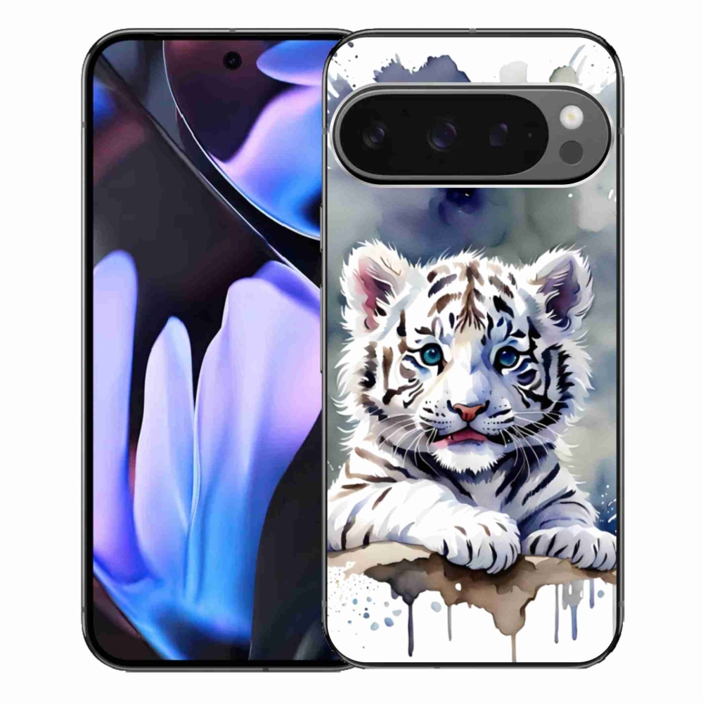Gelový kryt mmCase na Google Pixel 9 Pro XL - mládě bílého tygra