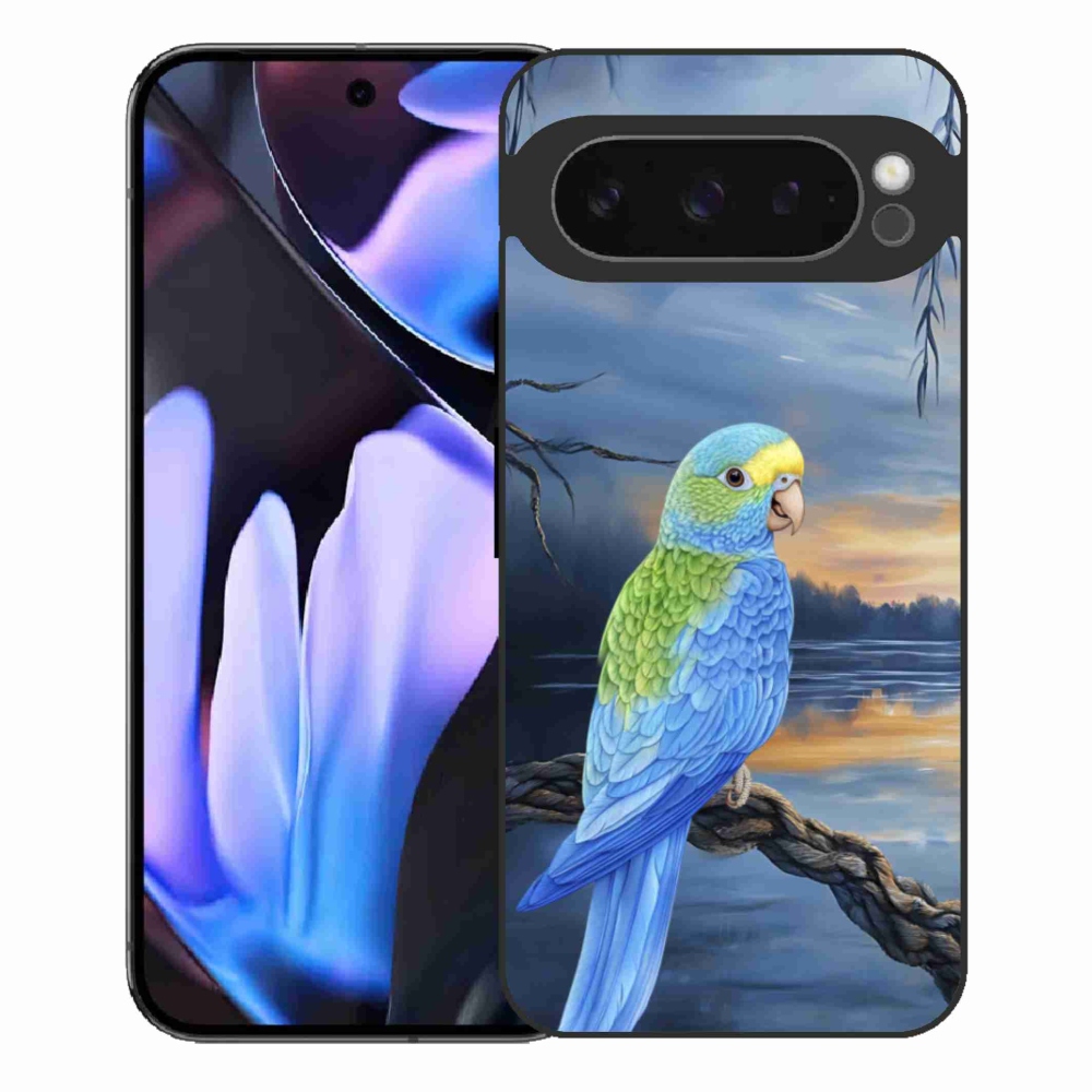 Gelový kryt mmCase na Google Pixel 9 Pro XL - modrý papoušek
