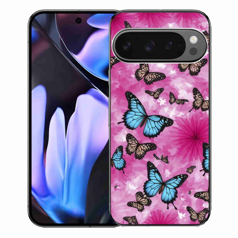 Gelový kryt mmCase na Google Pixel 9 Pro XL - motýlí zahrada