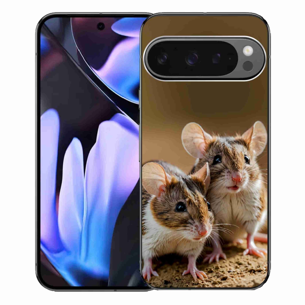 Gelový kryt mmCase na Google Pixel 9 Pro XL - myší duo