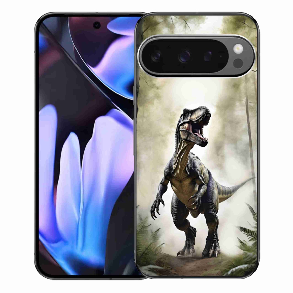 Gelový kryt mmCase na Google Pixel 9 Pro XL - naštvaný T-Rex