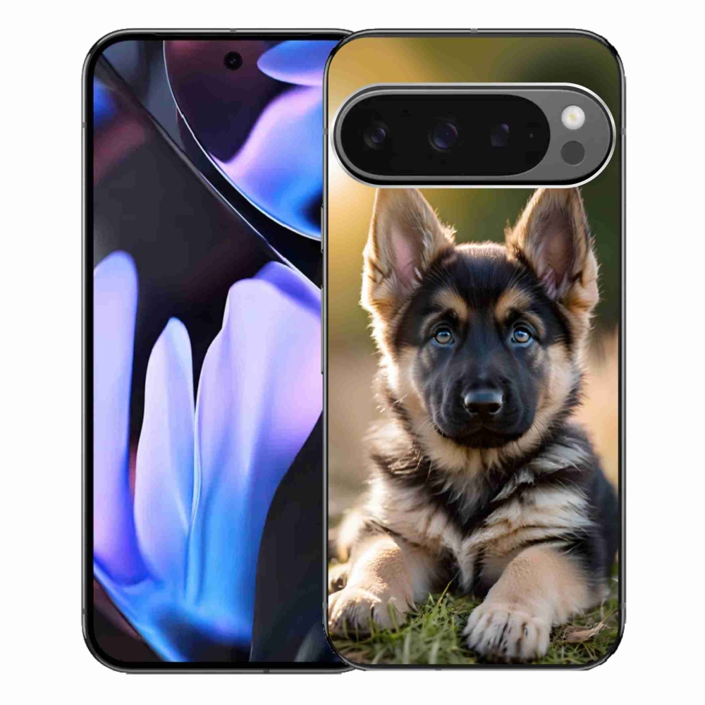 Gelový kryt mmCase na Google Pixel 9 Pro XL - německý ovčák v přírodě