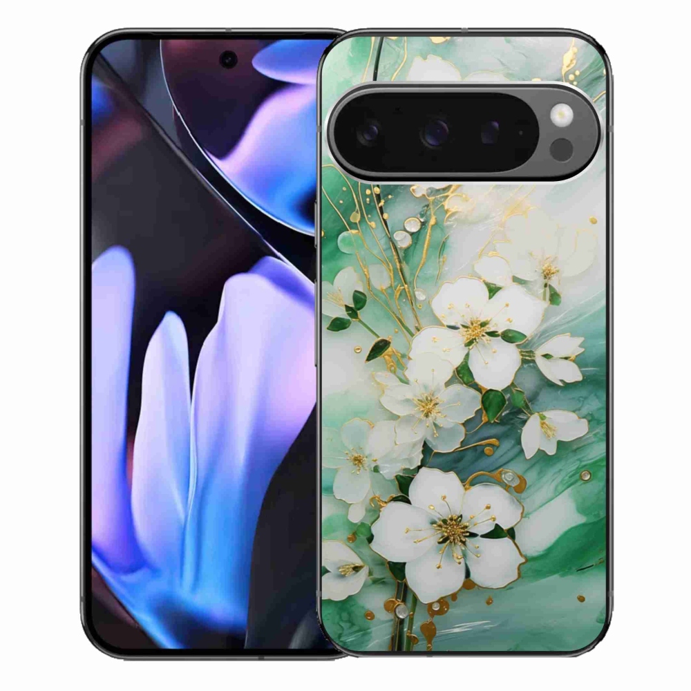 Gelový kryt mmCase na Google Pixel 9 Pro XL - něžné květy