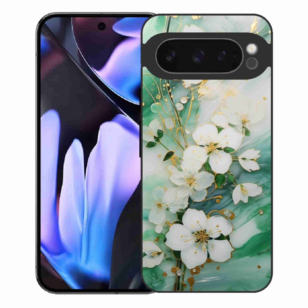 Gelový kryt mmCase na Google Pixel 9 Pro XL - něžné květy
