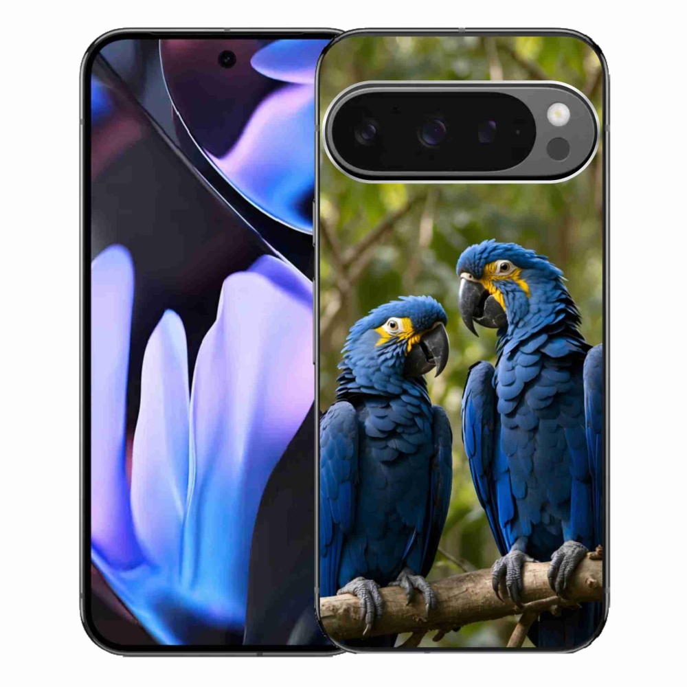 Gelový kryt mmCase na Google Pixel 9 Pro XL - papouščí duo