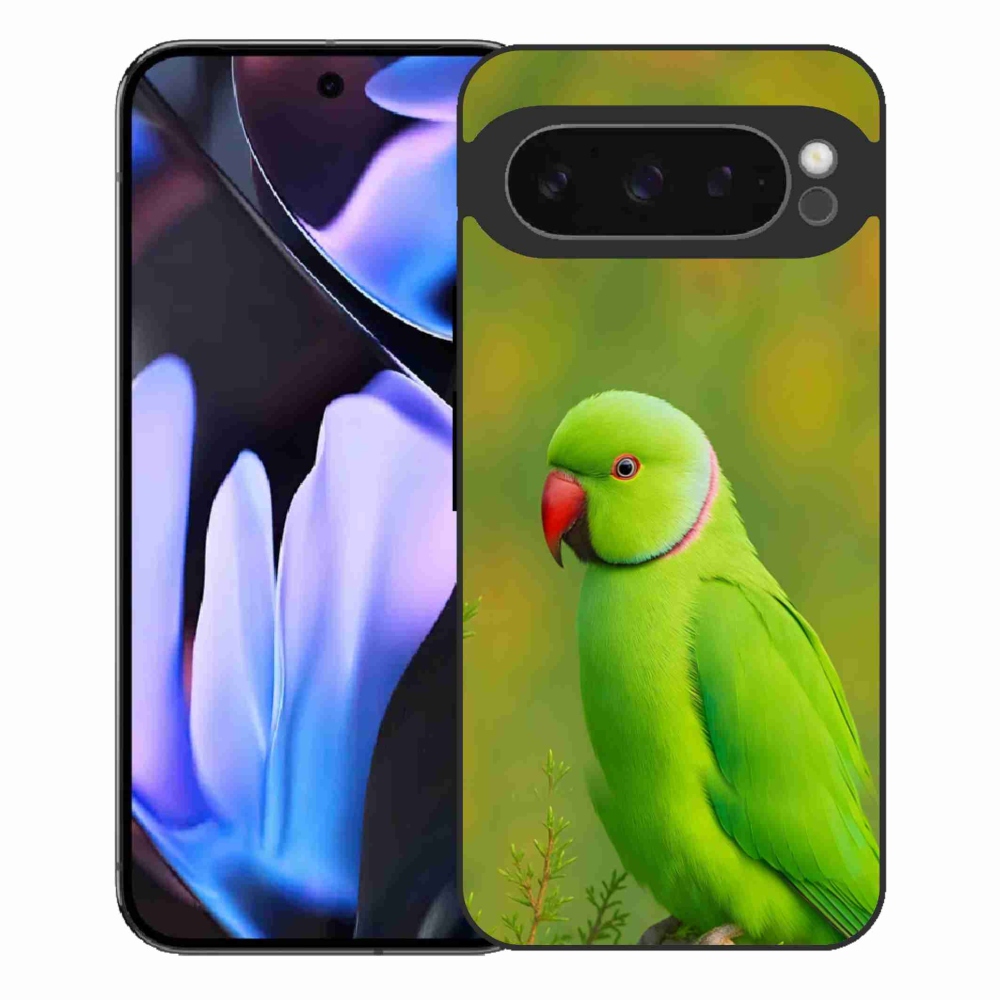 Gelový kryt mmCase na Google Pixel 9 Pro XL - papoušek alexandr 2
