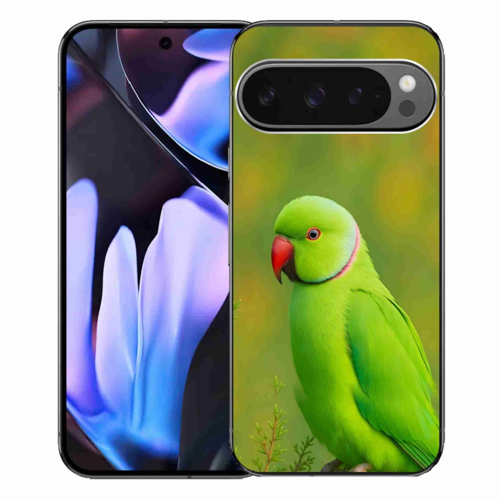 Gelový kryt mmCase na Google Pixel 9 Pro XL - papoušek alexandr 2