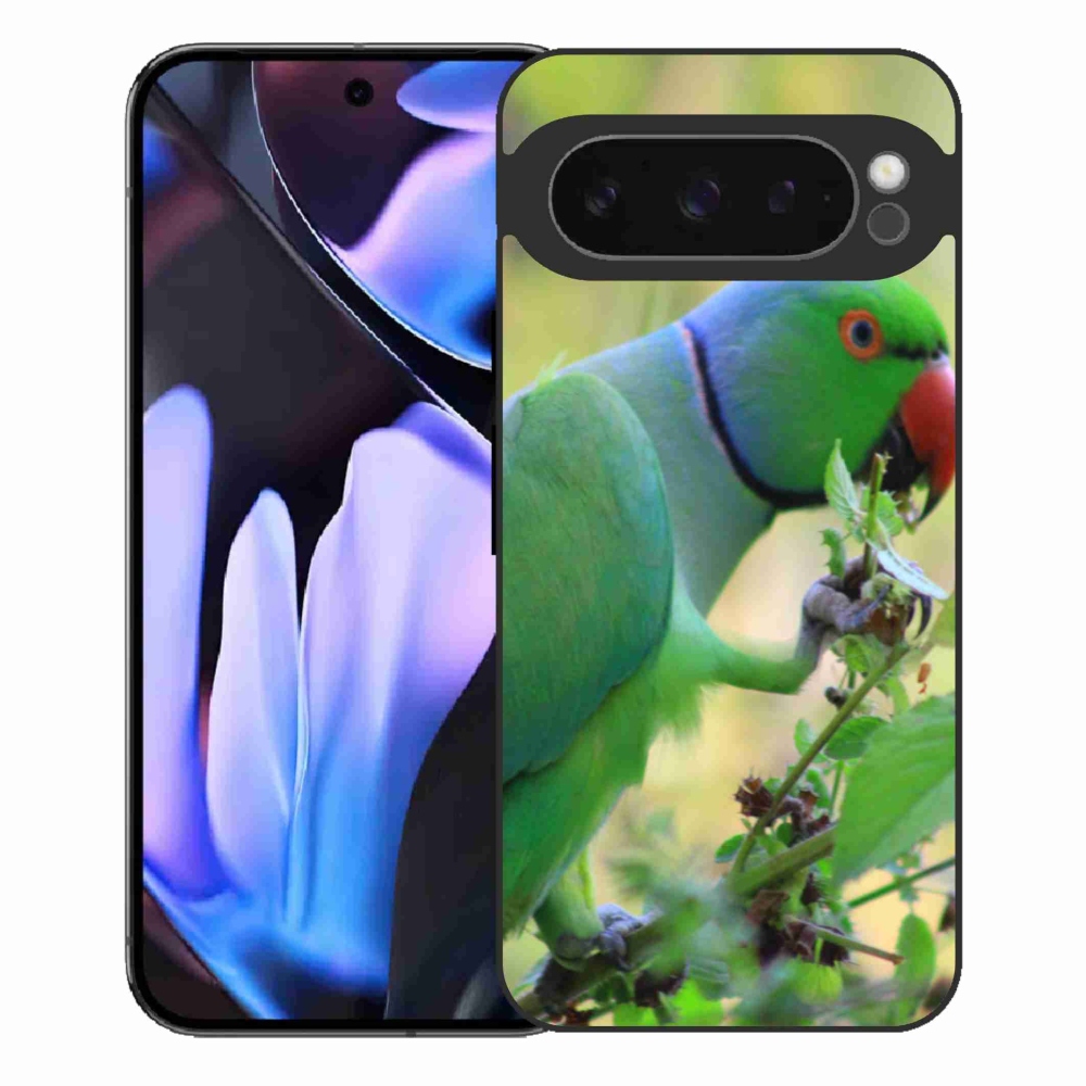 Gelový kryt mmCase na Google Pixel 9 Pro XL - papoušek alexandr