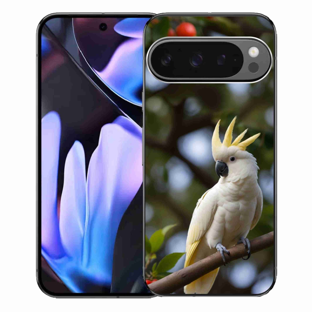 Gelový kryt mmCase na Google Pixel 9 Pro XL - papoušek kakadu 3