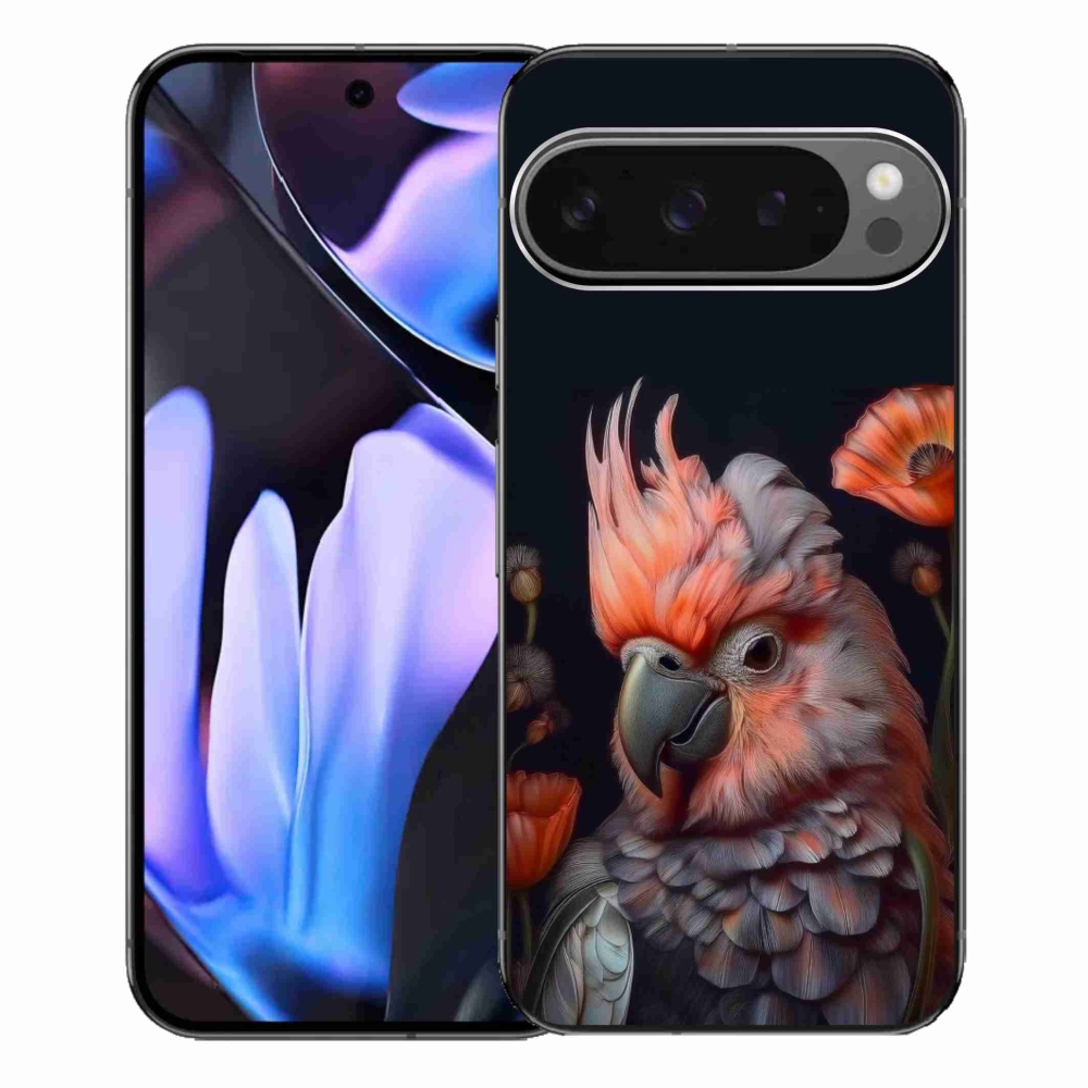 Gelový kryt mmCase na Google Pixel 9 Pro XL - papoušek kakadu v barvách