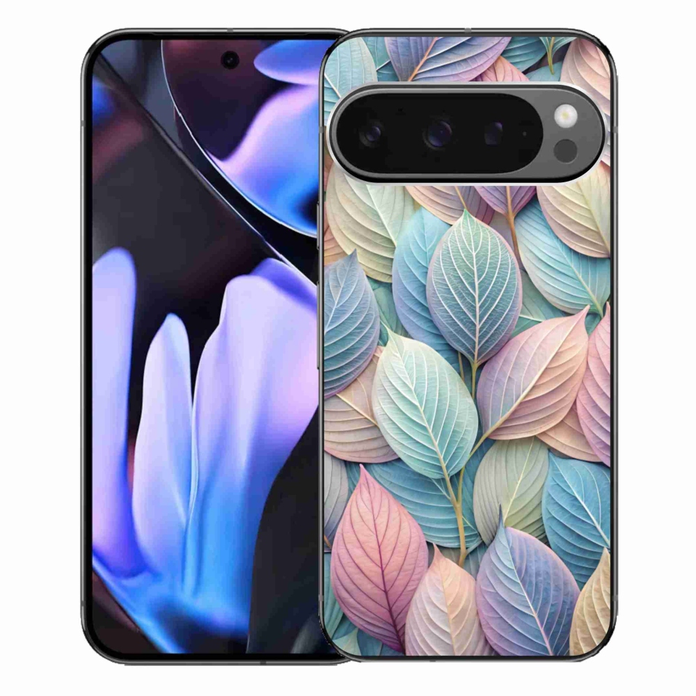 Gelový kryt mmCase na Google Pixel 9 Pro XL - pastelové listy