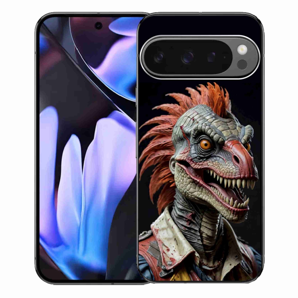 Gelový kryt mmCase na Google Pixel 9 Pro XL - punk dinosaurus