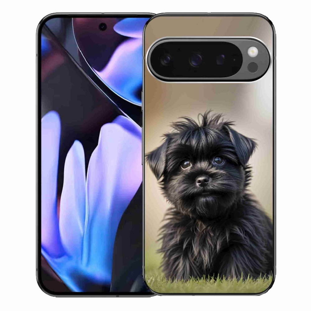 Gelový kryt mmCase na Google Pixel 9 Pro XL - roztomilý černý pejsek