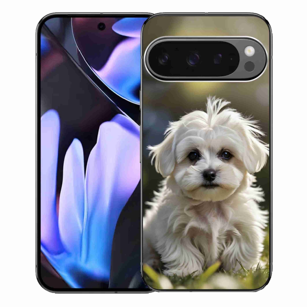 Gelový kryt mmCase na Google Pixel 9 Pro XL - roztomilý maltézský psík