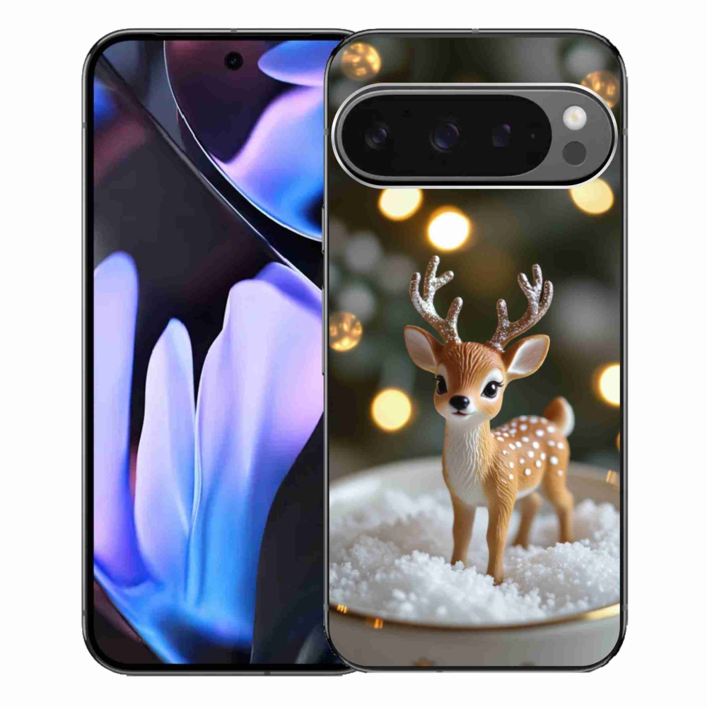 Gelový kryt mmCase na Google Pixel 9 Pro XL - roztomilý vánoční jelen