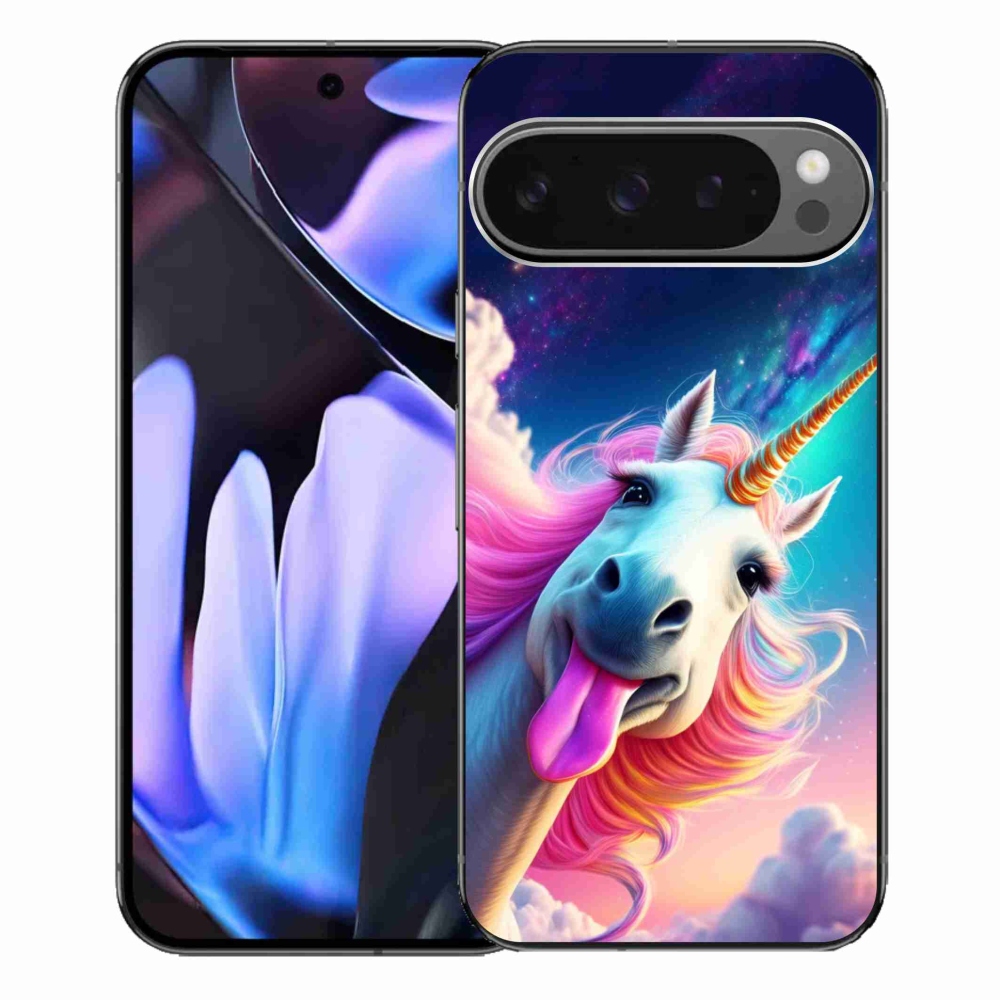 Gelový kryt mmCase na Google Pixel 9 Pro XL - šílený jednorožec