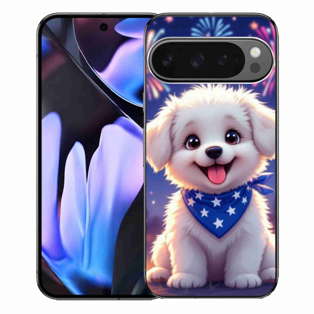 Gelový kryt mmCase na Google Pixel 9 Pro XL - slavnostní štěně
