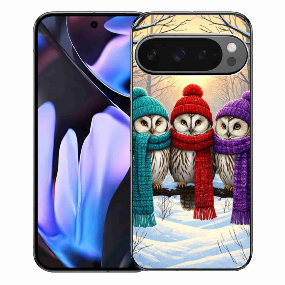 Gelový kryt mmCase na Google Pixel 9 Pro XL - soví přátelé