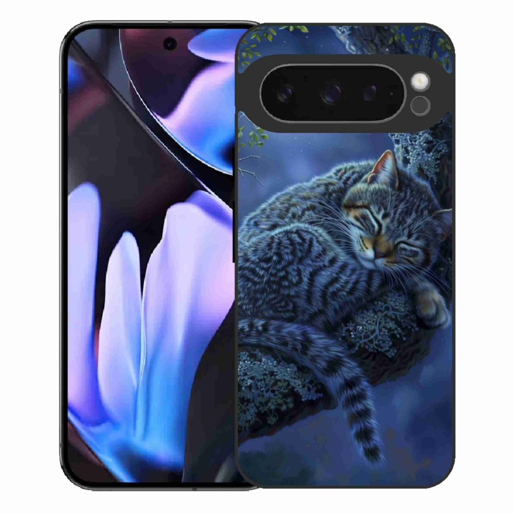 Gelový kryt mmCase na Google Pixel 9 Pro XL - spící kočka
