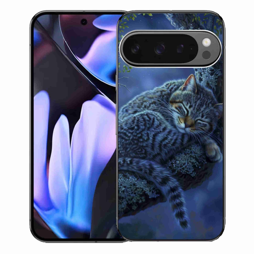 Gelový kryt mmCase na Google Pixel 9 Pro XL - spící kočka