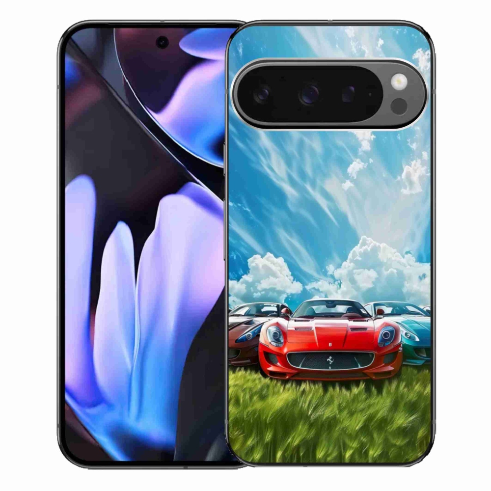 Gelový kryt mmCase na Google Pixel 9 Pro XL - sportovní vozy