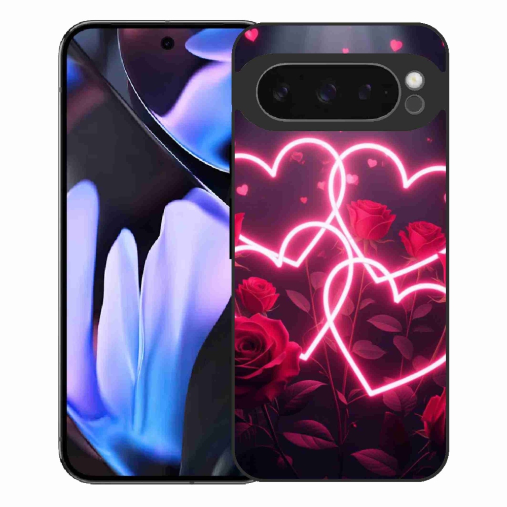 Gelový kryt mmCase na Google Pixel 9 Pro XL - srdce lásky