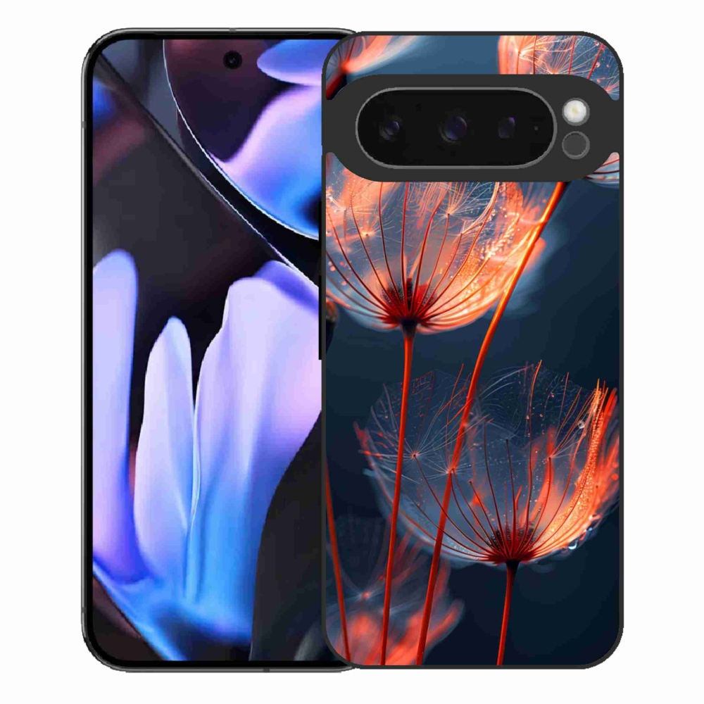 Gelový kryt mmCase na Google Pixel 9 Pro XL - světélkující chmýří