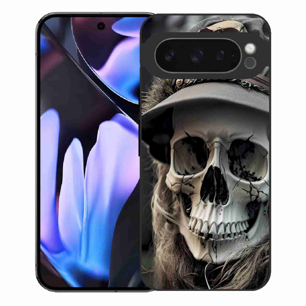 Gelový kryt mmCase na Google Pixel 9 Pro XL - temná lebka