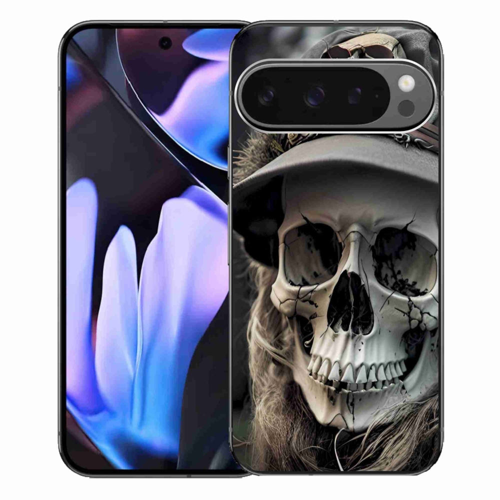 Gelový kryt mmCase na Google Pixel 9 Pro XL - temná lebka