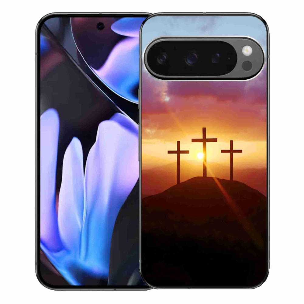 Gelový kryt mmCase na Google Pixel 9 Pro XL - tři kříže