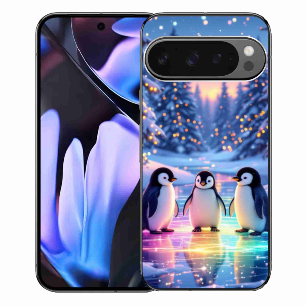 Gelový kryt mmCase na Google Pixel 9 Pro XL - tučnáci