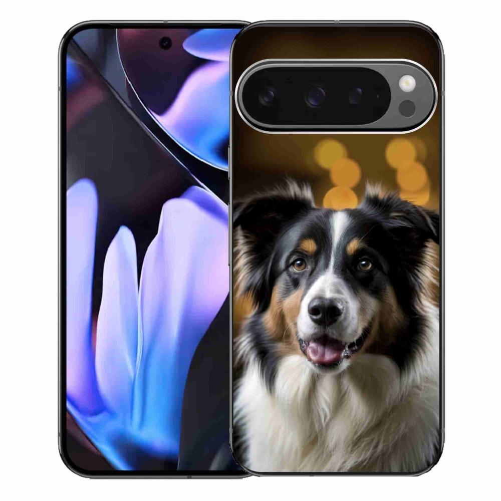 Gelový kryt mmCase na Google Pixel 9 Pro XL - usměvavý australský ovčák