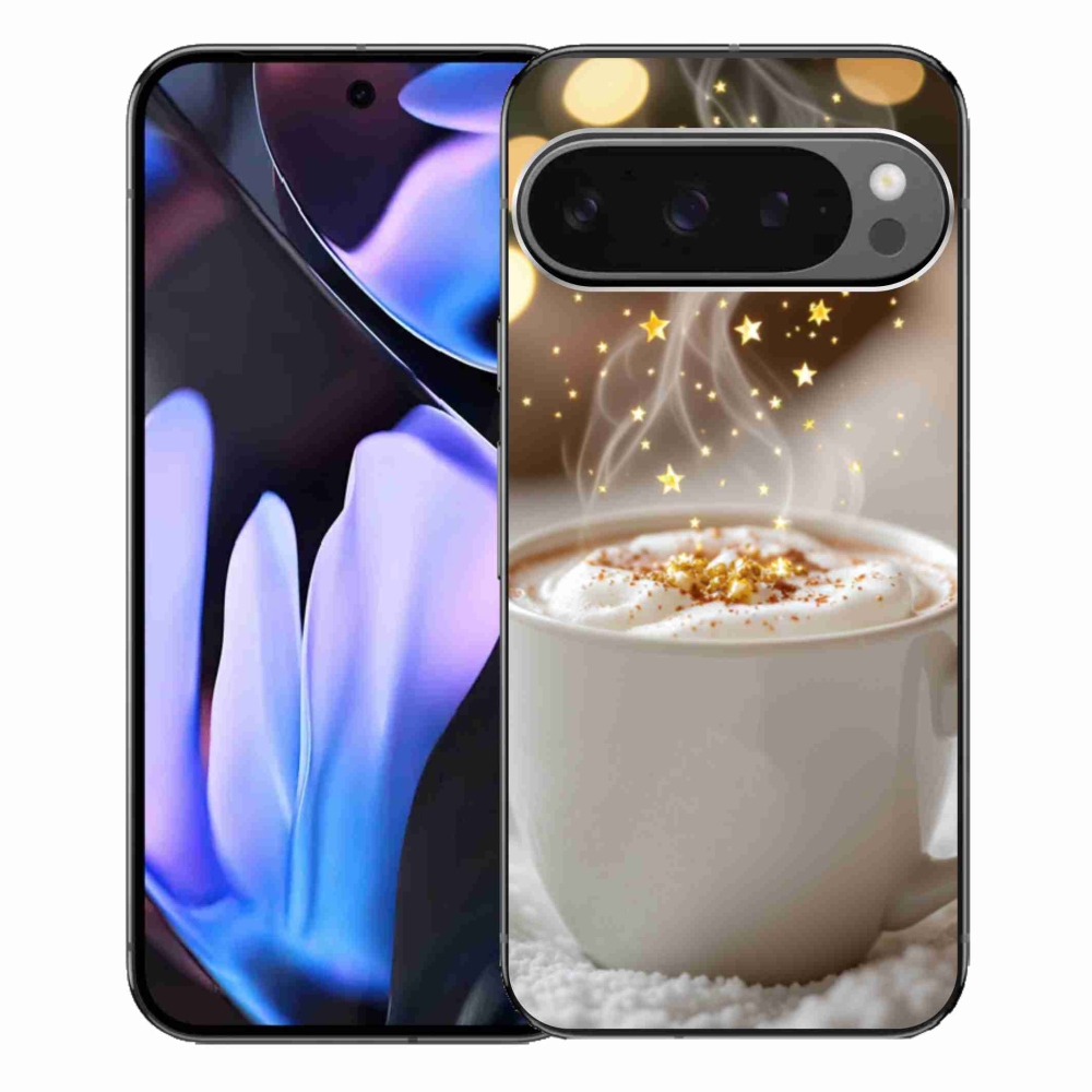 Gelový kryt mmCase na Google Pixel 9 Pro XL - vánoční horký nápoj