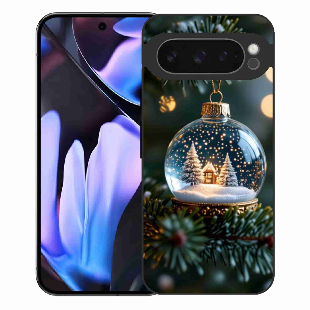 Gelový kryt mmCase na Google Pixel 9 Pro XL - vánoční koule 2