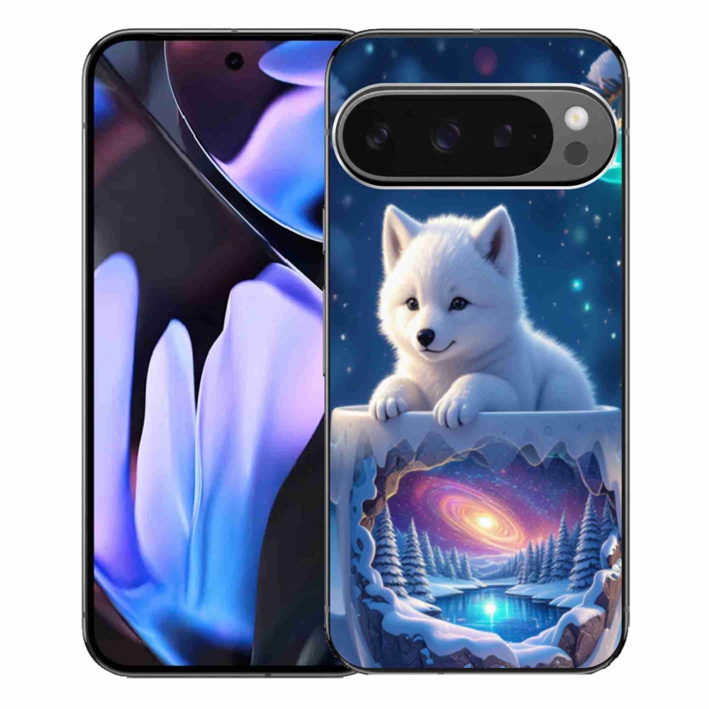 Gelový kryt mmCase na Google Pixel 9 Pro XL - vánoční štěně