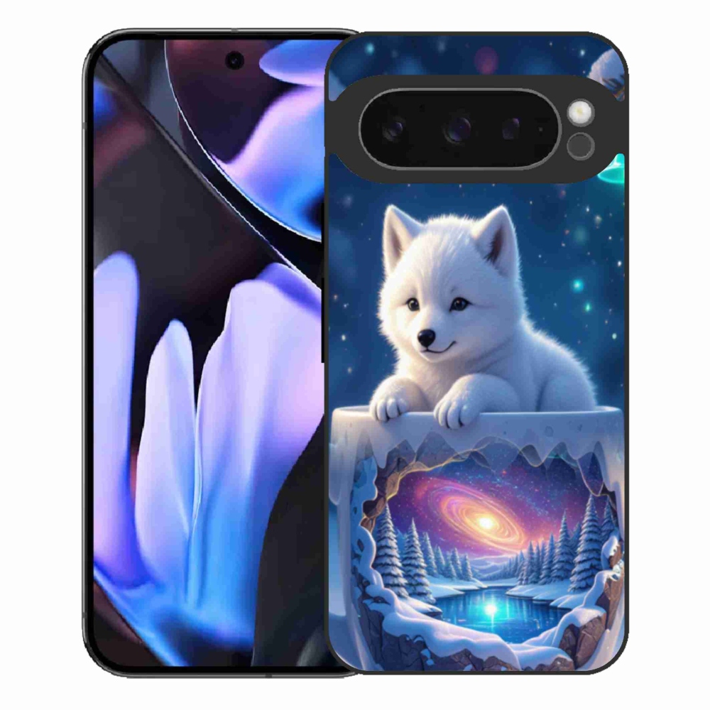 Gelový kryt mmCase na Google Pixel 9 Pro XL - vánoční štěně