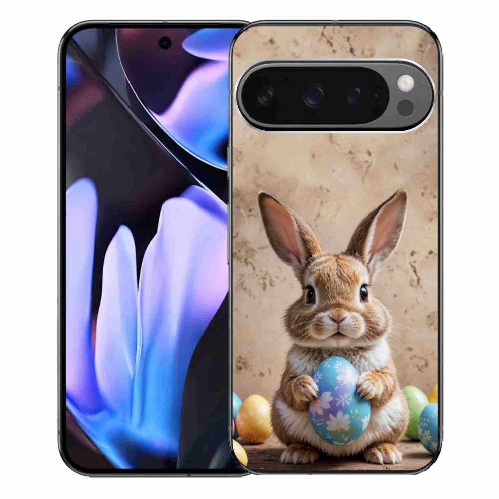 Gelový kryt mmCase na Google Pixel 9 Pro XL - velikonoční králíček