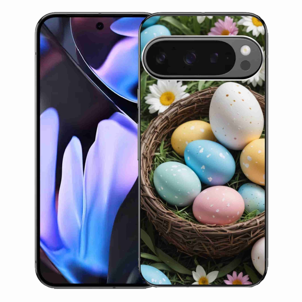 Gelový kryt mmCase na Google Pixel 9 Pro XL - velikonoční vajíčka 2