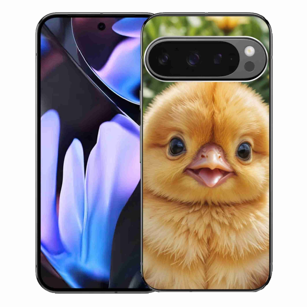 Gelový kryt mmCase na Google Pixel 9 Pro XL - veselé kuřátko